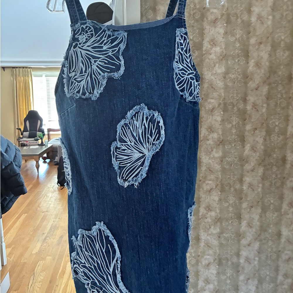 Anthropologie Blue Denim Dress